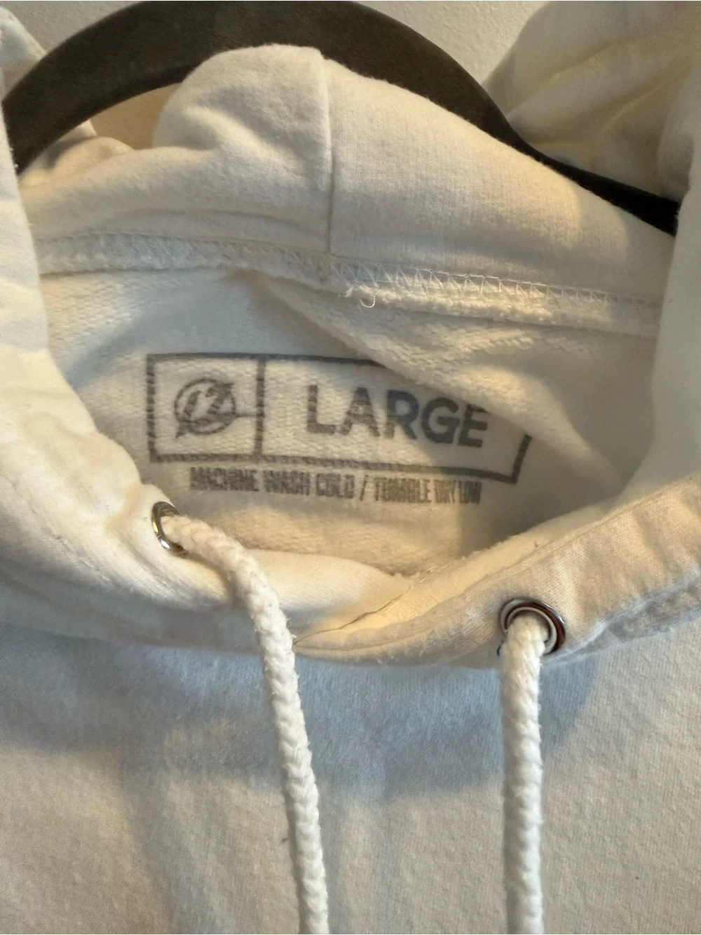 LZMFG Racing Hoodie Large White BMW Drift Car Graphic Sweatshirt